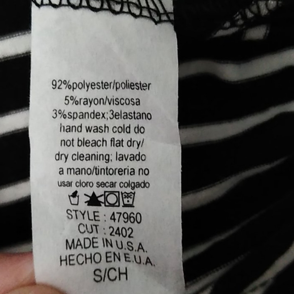 SungLight Colorblock Top Black White Maroon Small - Picture 5 of 7